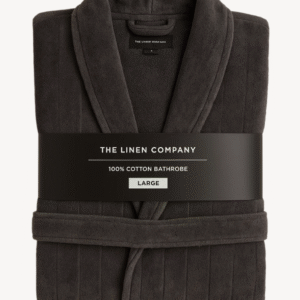 Charcoal Shawl Collar Bathrobe